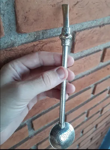 Bomba para chimarrão de aço inoxidável