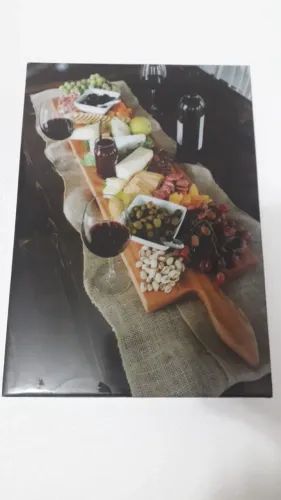 Petisqueira em MDF estampa tábua de frios e petiscos nova