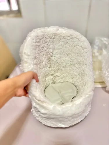 Poltroninha posicionadora para fotografia de bebê 