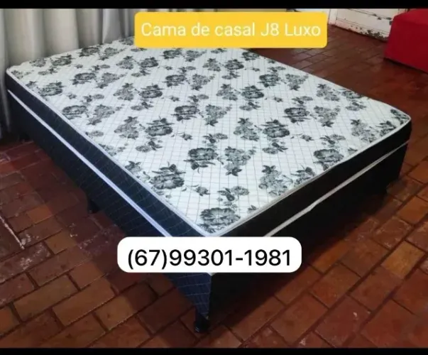 Cama Box Casal Macia Conjugada J8 Nova , Promoção 