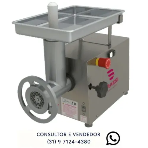 Moedor de Carne Boca 10 Braesi Novo Inox