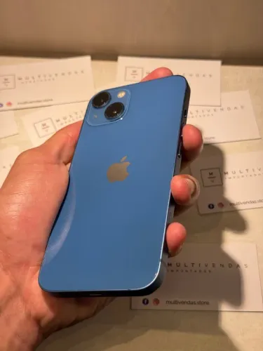 IPhone 13 azul com garantia em boas condições