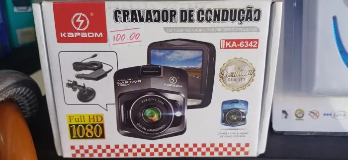 Câmera para carro DVR Full HD 1080p com visão noturna