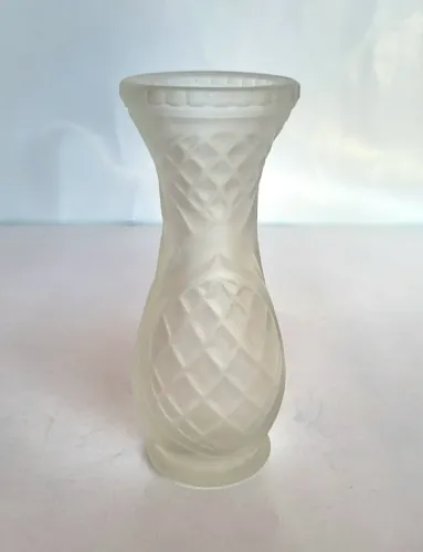 Pequeno Vaso Solitário de Vidro Acidado