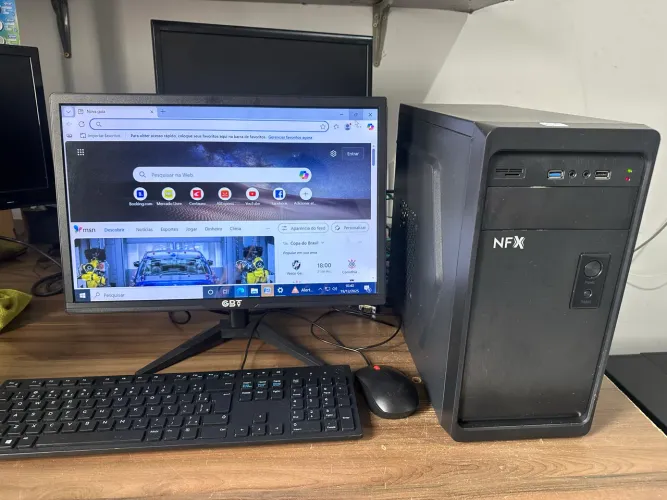 Computador i3 quarta geração tela 19 com hdmi com ssd para empresas garantia loja fisica