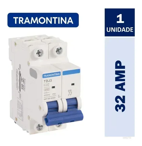 Disjuntor Tramontina Bipolar Duplo Din 32a (Planalto Segurança e Iluminação)
