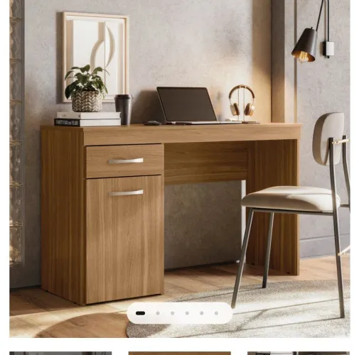 Escrivaninha com Gaveta e Porta -  Amadeirada