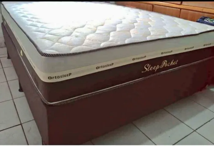 Cama Box Sleep Pocket OrtoSleep  molas ensacadas 