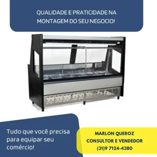 Balcão de Açougue 2M Polar Preto 127v