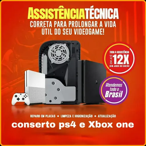 Conserto PS4 e Xbox One -manutenção 