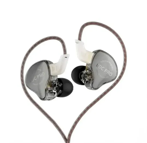 Fone profissional Kz edc pro o melhor custo benefício retorno de palco e gamer