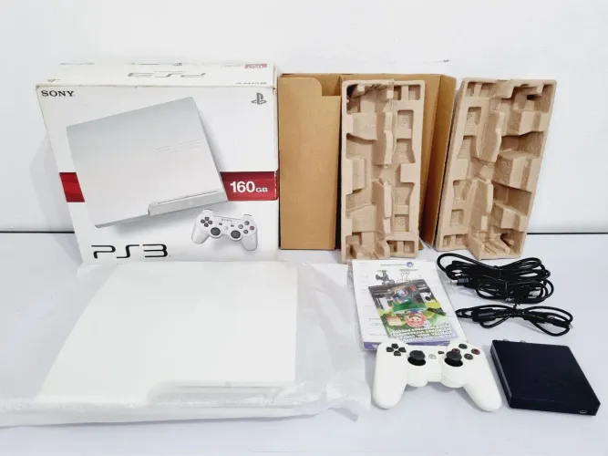 PLAYSTATION 3 SLIM BRANCO JAPONÊS