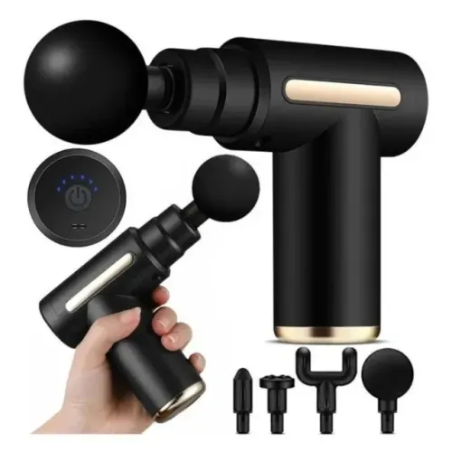 massageador elétrico profissional muscular portátil massagem preto kp-em12