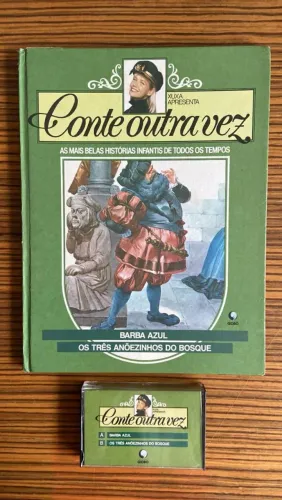 Barba Azul e os três anõezinhos do bosque da coleção conte outra vez acompanha fita K7