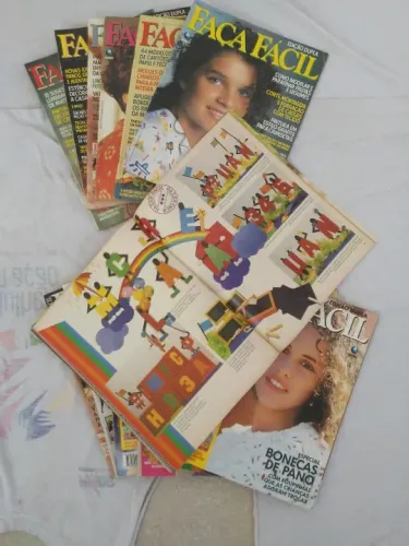 Revistas Faça Fácil e Criativa; Revistas de Decoração de Espaços para Festas Infantis.