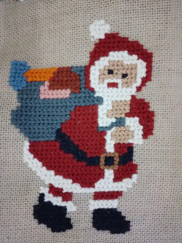 Enfeite de Natal - Papai Noel em Arraiolo