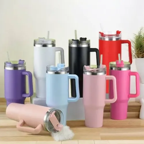 Promoção Copo Térmico 1200ml com Tampa e canudo. Várias cores disponíveis. 