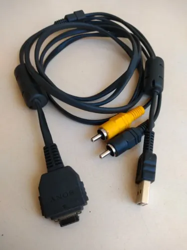 Cabo USB/AV VMC-MD1 original para Câmeras Sony Cyber-Shot