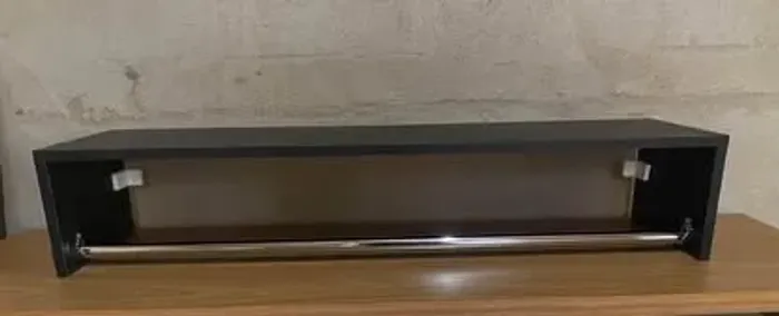 1 cabideiro arara de mdf preto 