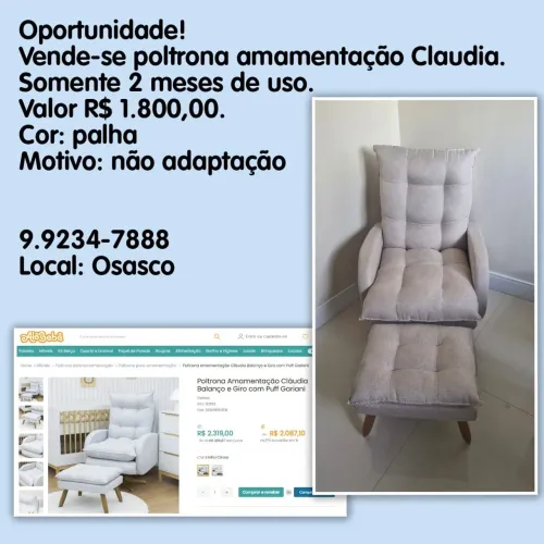 Poltrona de amamentarão 