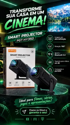 Projetor Smart PGT-HY350 WIFI
