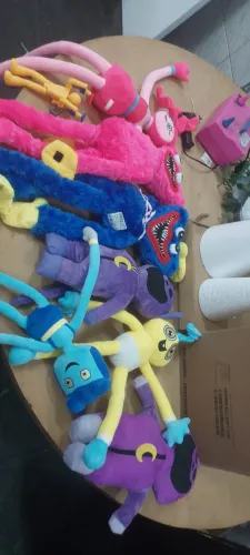 Kit 8 bonecos poppy playtime - huggy wuggy e seus amigos-