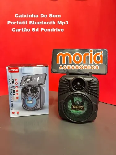 Caixinha De Som Portátil Bluetooth Mp3 Cartão Sd Pendrive