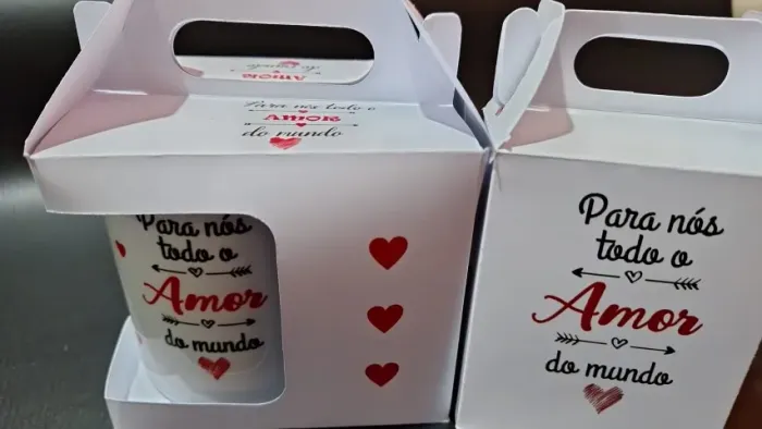 caixa para canecas