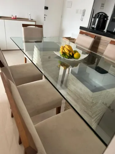 VENDO - Mesa de Mármore Travertino !! Elegância e Sofisticação