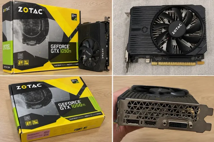 PLACA DE VÍDEO ZOTAC GTX 1050 Ti 4GB GDDR5 - NVIDIA GEFORCE ORIGINAL!