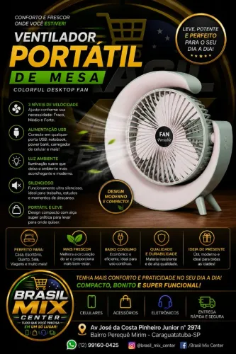 Ventilador Portátil 2em1 