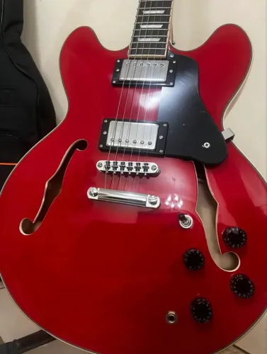 Vendo Guitarra Semi-Acústica Strinberg SHS300 Hollow Body Tília Vermelha