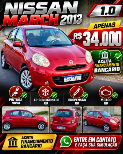 Nissan March S 1.0 16V Flex Fuel 5P 2013
