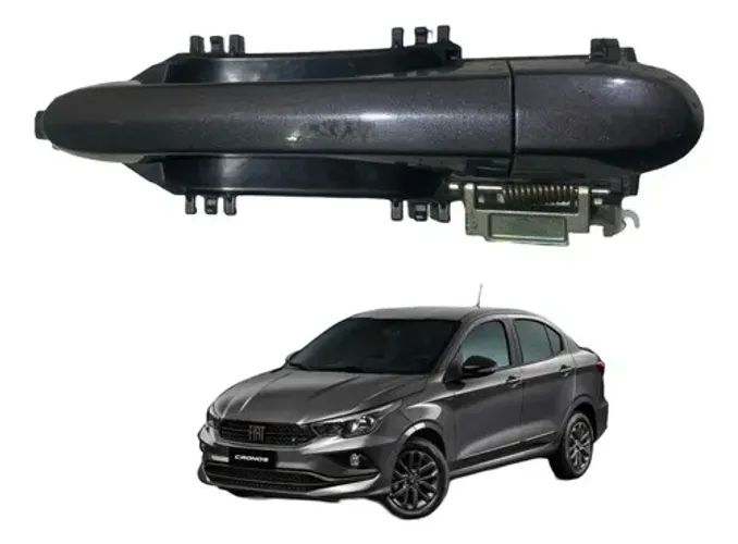 Maçaneta Externa Traseira Direita Fiat Argo Cronos 16 A 23 Cinza Traseira