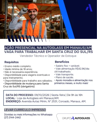AÇÃO PRESENCIAL - AUTOGLASS