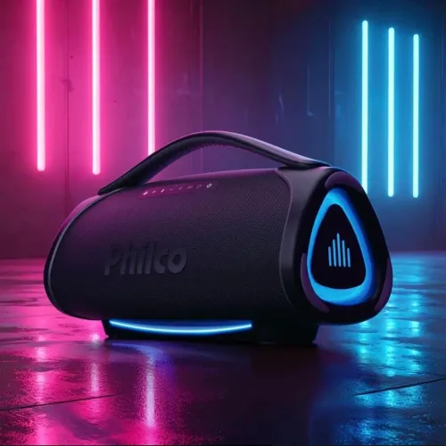 Caixa de som Boombox Philco Extreme Bluetooth 300W De Pontecia Com Nota Fiscal e Garantia