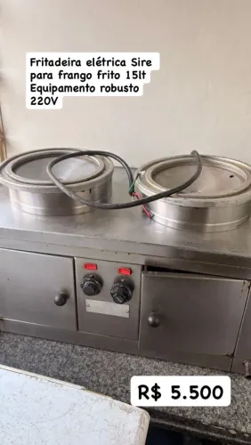 Fritadeira de franguinho de alta pressão Sire. 12000W 15lts