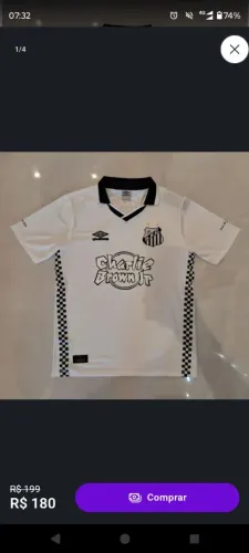 Camisa Santos x Charlie Brown Jr