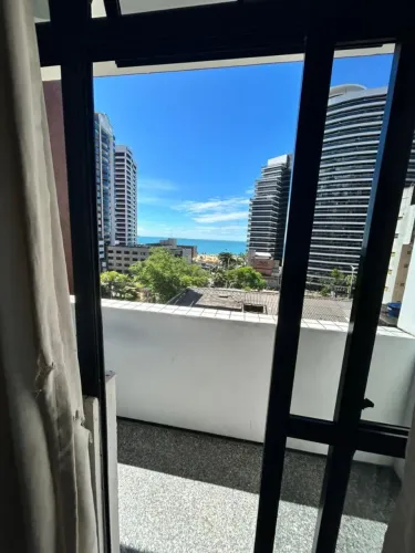 Apartamento Mobiliado com Vista Mar | Meireles a 40m da Praia | R$ 3.500/mês
