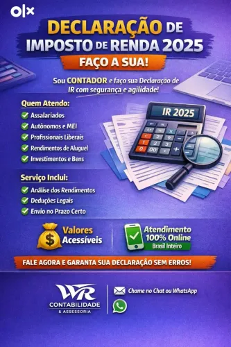 DECLARAÇÃO IMPOSTO DE RENDA - W&R CONTABILIDADE 