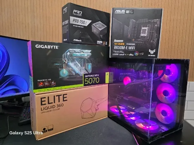 PC Gamer RTX 5070 MSI Ryzen 9 9900X 32GB DDR5 ASUS TUF