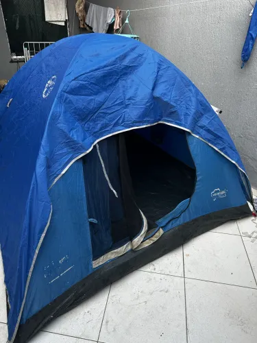 Barraca Camping 4 Pessoas Completa + capa de chuva 