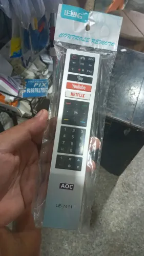 Controles de tv aoc prata