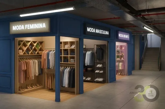 Estação Fashion, Box para alugar por R$ 4.900/mês - Centro - Fortaleza/CE