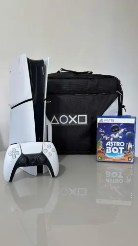 Ps4 slim com leitor 1tb super novo e garantia de loja 