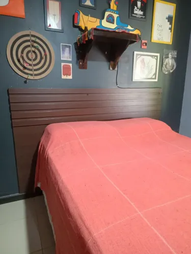 Cabeceira de cama casal ou queen em MDF ripado