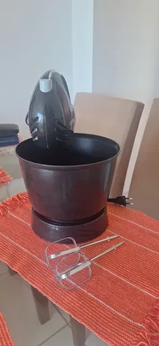 Batedeira Ultra Portatil 150w 3 Velocidades Preta 220v 
