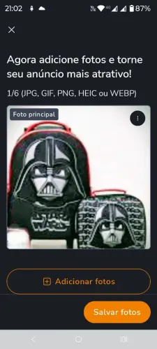 Mochila Escolar e Lancheira