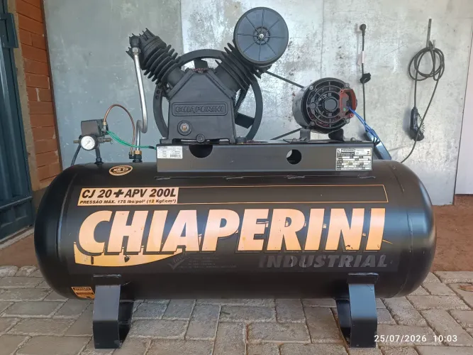 Compressor 20 pés 200 litros alta pressão