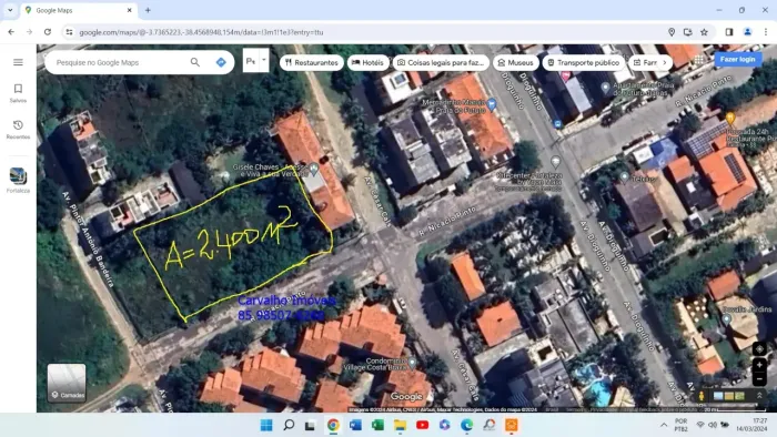 Lote/Terreno para venda possui 2400 metros quadrados em Praia do Futuro I - Fortaleza - CE